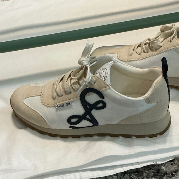 Sam & Libby Cream and White Sneakers - Picture 5 of 5